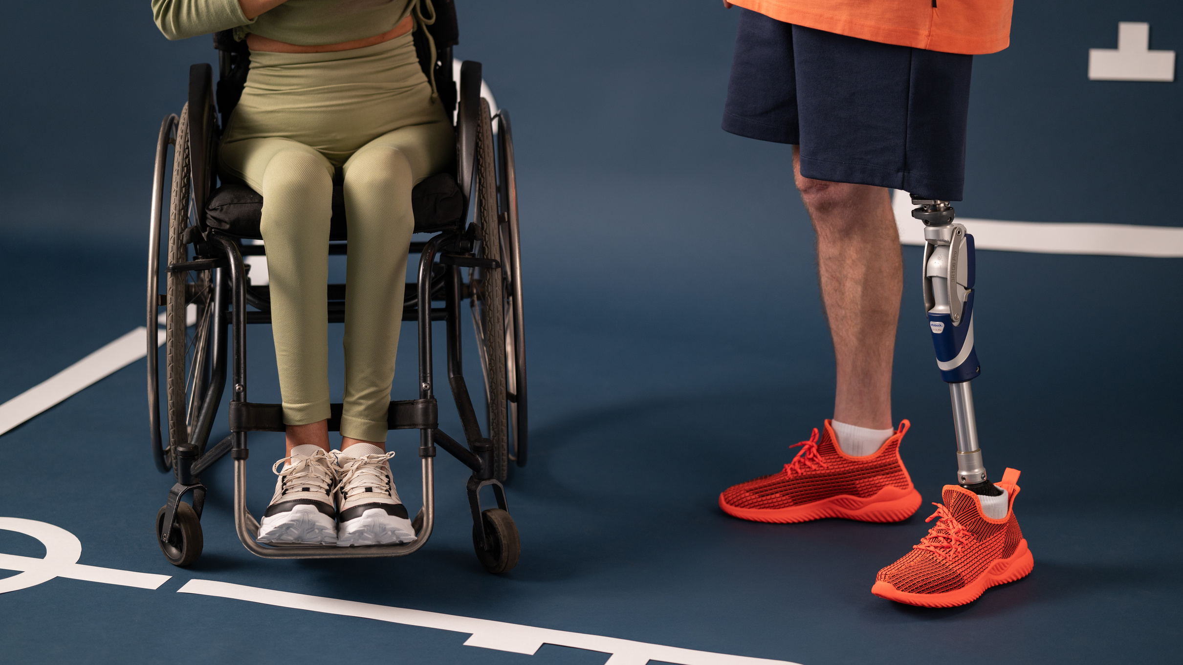 In Motion Legs of Athletes with Disabilities